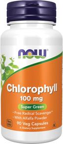 Now Chlorophyll 100mg Veg Capsule 90s