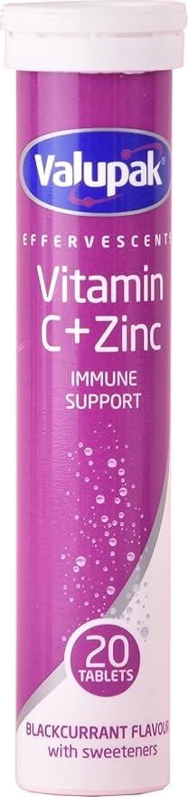 Valupak Immune Support ( Vitamin C + Zinc ) Effervescent Tablet 20s