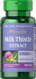 Puritan's Pride Milk Thistle Extract 1000mg Softgels 90s