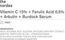 Bionnex The Nordea Vitamin C + Ferulic Acid + Arbutin + Burdock Serum 30ml