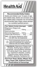 Health Aid Magnesium Bisglycinate With Vitamin B6 Tablet 60s