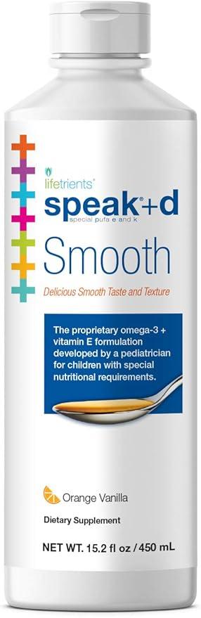 Lifetrients Speak+d Smooth Liquid Orange Vanilla 450ml 