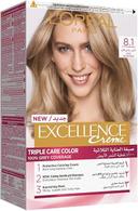 Loreal Paris Excellence 8.1 Light Ash Blonde