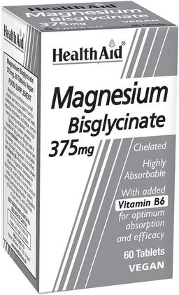 Health Aid Magnesium Bisglycinate With Vitamin B6 Tablet 60s