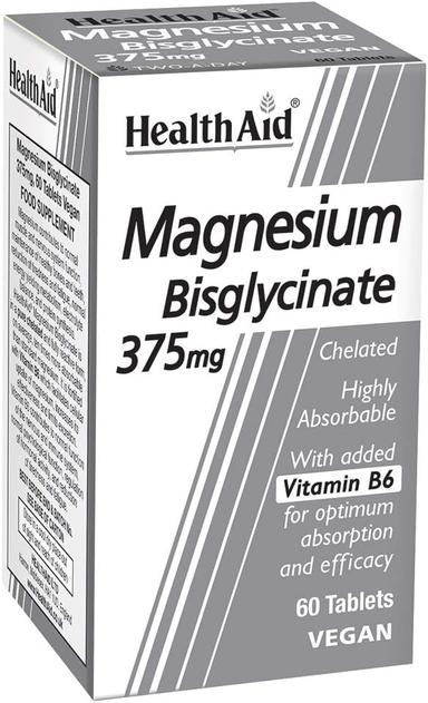 Health Aid Magnesium Bisglycinate With Vitamin B6 Tablet 60s