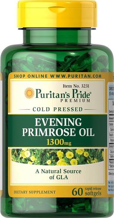 Puritan's Pride Evening Primrose Oil 1300mg Softgels 60s