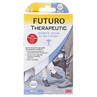 Futuro Diabetic Socks for Men & Women Medium 48536