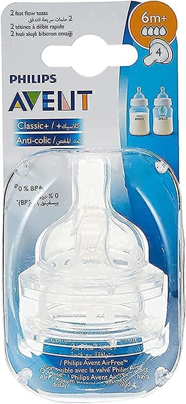 Philips Avent Pa009 Classic Teats 4 Holes 2s