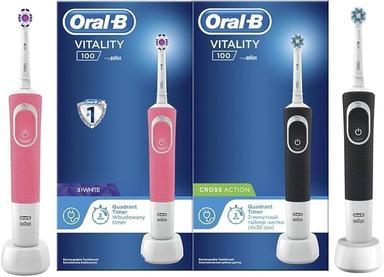 Oral B Db 103.413.3 Vitality 300 Black & Pink Electric Toothbrush