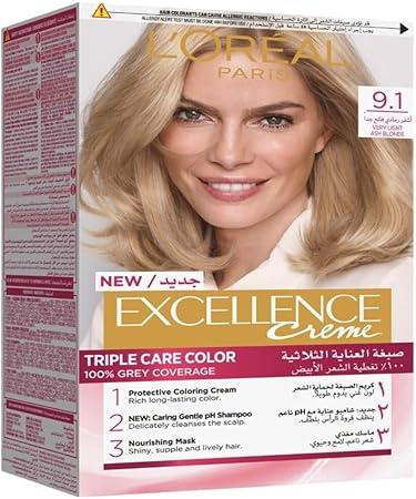 Loreal Paris Excellence 9.1 Very Light Ash Blonde