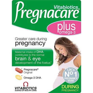 Vitabiotics Pregnacare Plus Omega-3 Pregnancy Multivitamin Pack of Tablets 28s + Capsules 28s