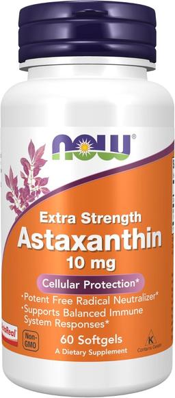 Now Astaxanthin 10mg Softgel Capsule 60s