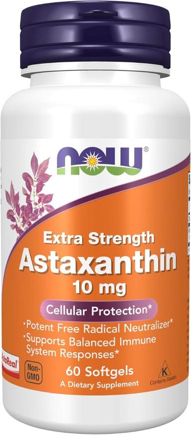 Now Astaxanthin 10mg Softgel Capsule 60s