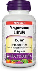 Webber Naturals Magnesium Citrate 150mg Capsule 60s