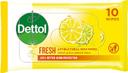 Dettol Antibacterial Fresh Wipes 10s