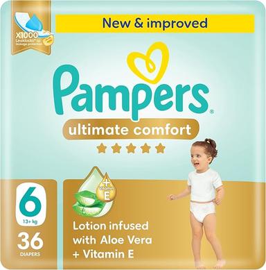 Pampers Ultimate Comfort Diapers Size 6 36s