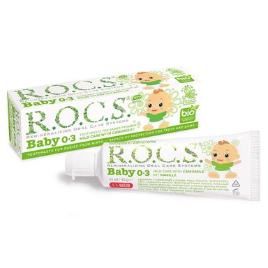 Rocs Baby Mild Care With Camomile 0-3 Toothpaste