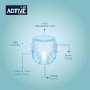Active Adult Shorts Protective Underwear Large 10s