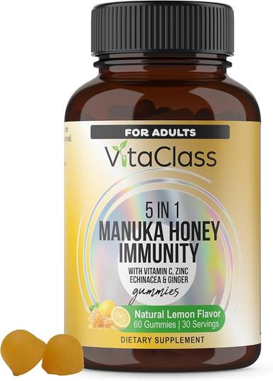 Vitaclass 5in1 Adult Manuka Honey Immunity Gummies 60s