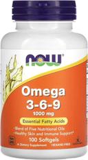 Now Omega 3 6 9 1000mg Softgels 100s