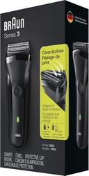 Braun Series 3 300s Rechargeable Electric Shaver for Men