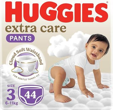 Huggies, Extra Care Size 3 Pants 44s