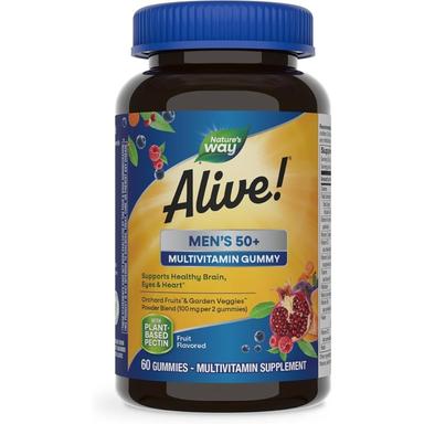 Alive Men's 50+ Multivitamin Gummies 60s