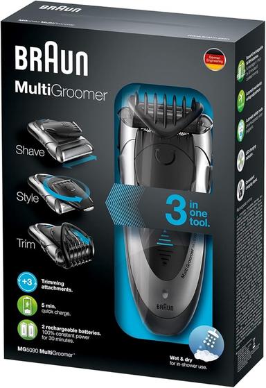 Braun Mg5090 Multi Groomer Silver White