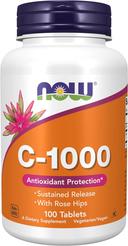 Now Vitamin C 1000 With Rose Hips Tablet 100s