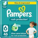Pampers Rash Protection Diapers Size 6 46s
