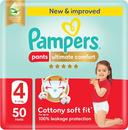 Pampers Ultimate Comfort Diapers Pants Size 4 50s 