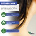 AMS Biotin Supplement 10,000 mcg Tablet 60s