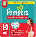 Pampers Rash Protection Pants Size 5 60s