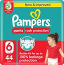 Pampers Rash Protection Diapers Pants Size 6 44s