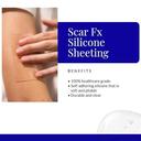 Rejuvaskin Scar FX Silicone Sheeting 7.5 cm X 12.5 cm