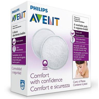 Philips Avent Av002 Washable Breast Pads 6s