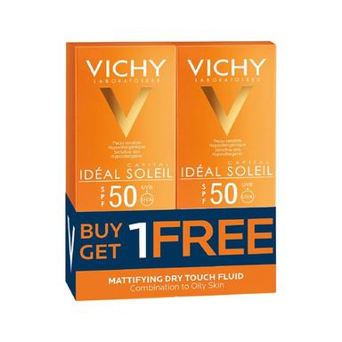 Vichy Capital Soleil Dry Touch Spf50 Fluid 50ml Buy 1 Get 1 Free