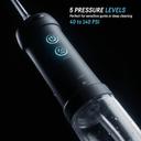 Qutek Fluora Portable Sonic Water Flosser Black 