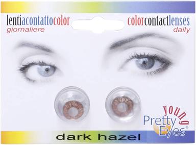 Young Pretty Eyes Color Contact Lenses - Daily Dark Hazel