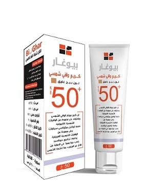 Bioghar Sun Protecion Cream Dark Beige Color Spf 50+ 50g
