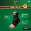 Vantelin Ankle Support Black Medium 