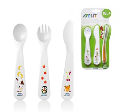 Philips Avent Av165 Fork Spoon Knife Set 18m