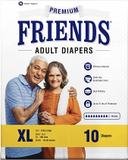 FRIENDS ADULT DIAPER XL 10S