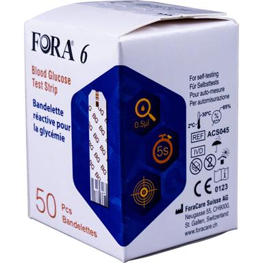Fora 6 Glucose Test Strip 50s