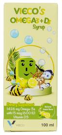 Vieco Omega 3 + Vitamin D3 Syrup 100ml