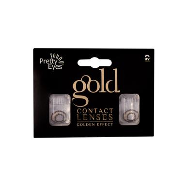 Young Pretty Eyes Color Contact Lenses - Monthly Gold