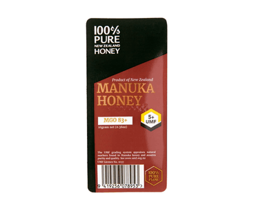 100% Pure New Zealand Manuka Honey Mgo 83+ 10gm