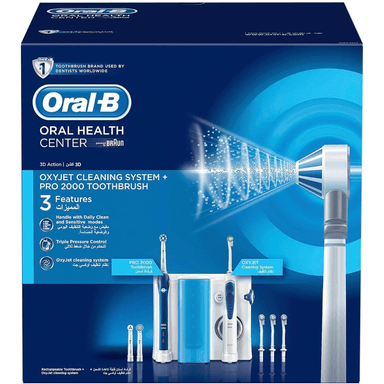Oral-b Water Flosser Oxyjet Cleaning System + Pro 2000 Toothbrush