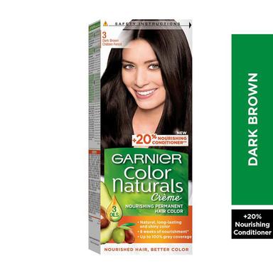 Garnier Color Naturals Cream Hair Color 3 Dark Brown