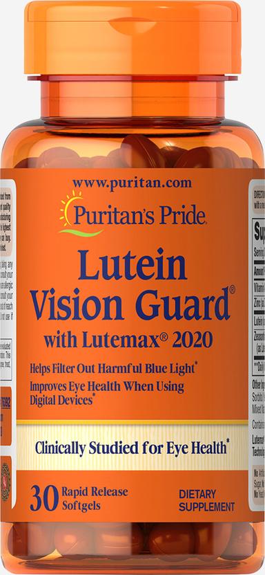 Puritan's Pride Lutein Vision Guard Softgels 30s